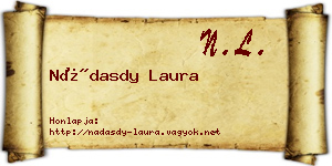 Nádasdy Laura névjegykártya